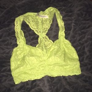 NWOT Free People lime green bralet ❤️
